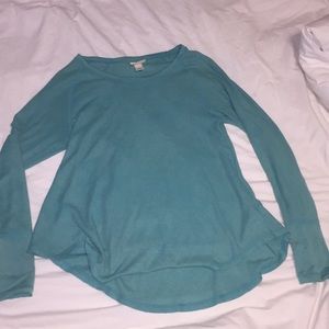 teal colored loose top from target